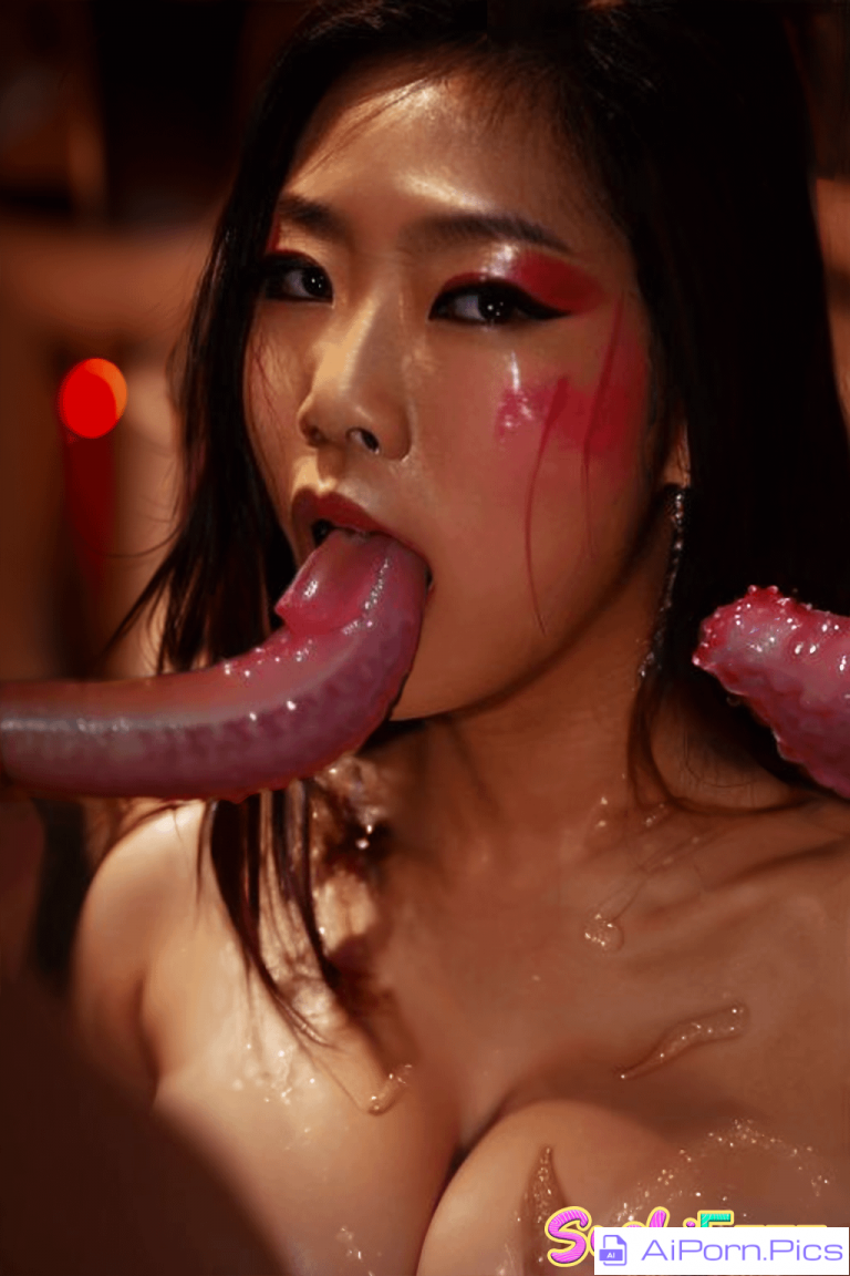 IRL Tentacle Attack on Asian girl (Stable Diffusion v1.4+Ps)