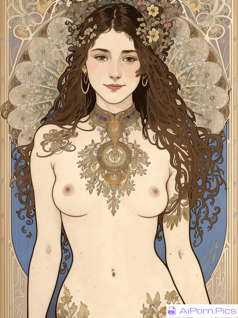 Painting by Alphonse Mucha