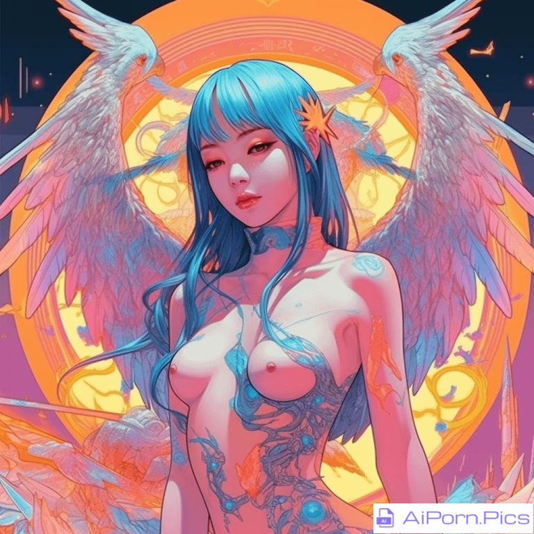 Blue Hair Angel