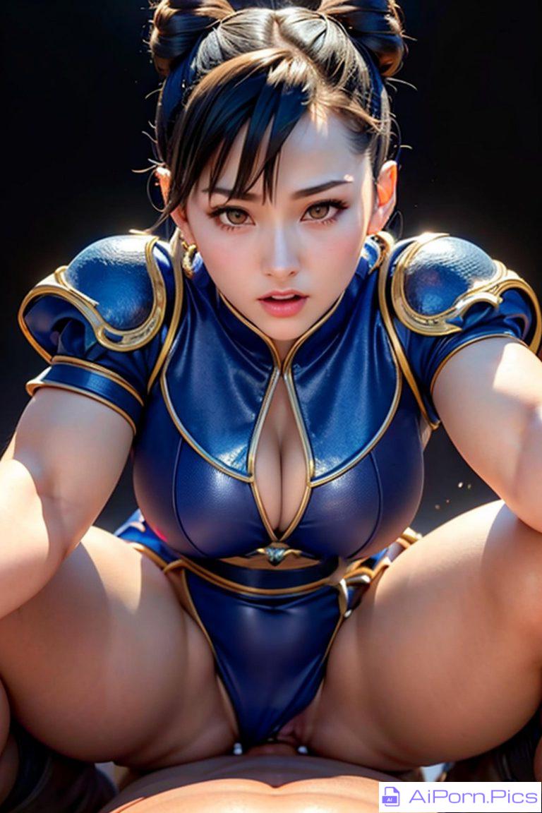 Chunli in cowgirl position