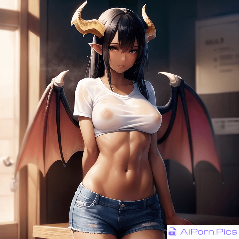 dragon girl at the bar