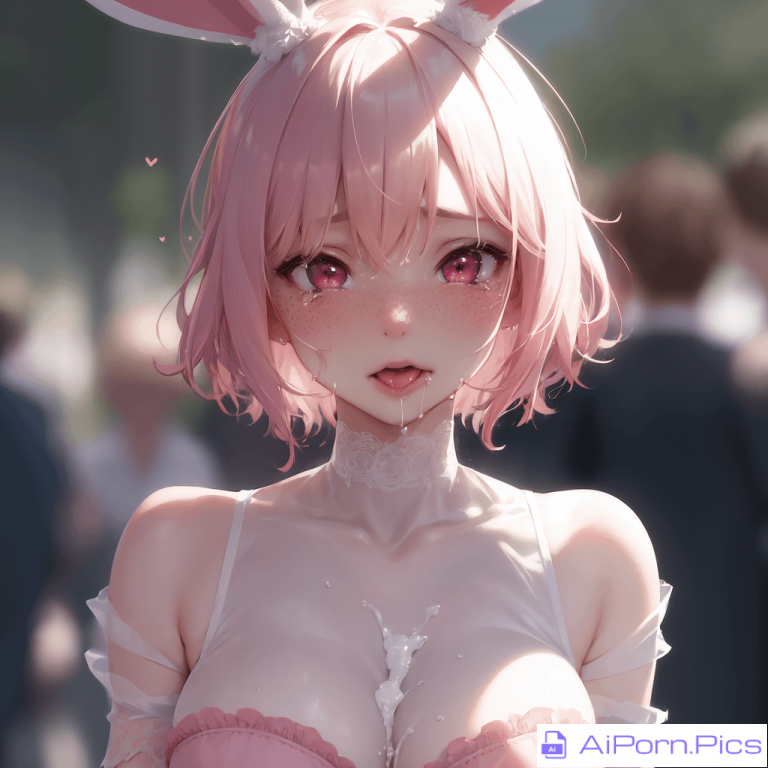 Bunny-girl in public