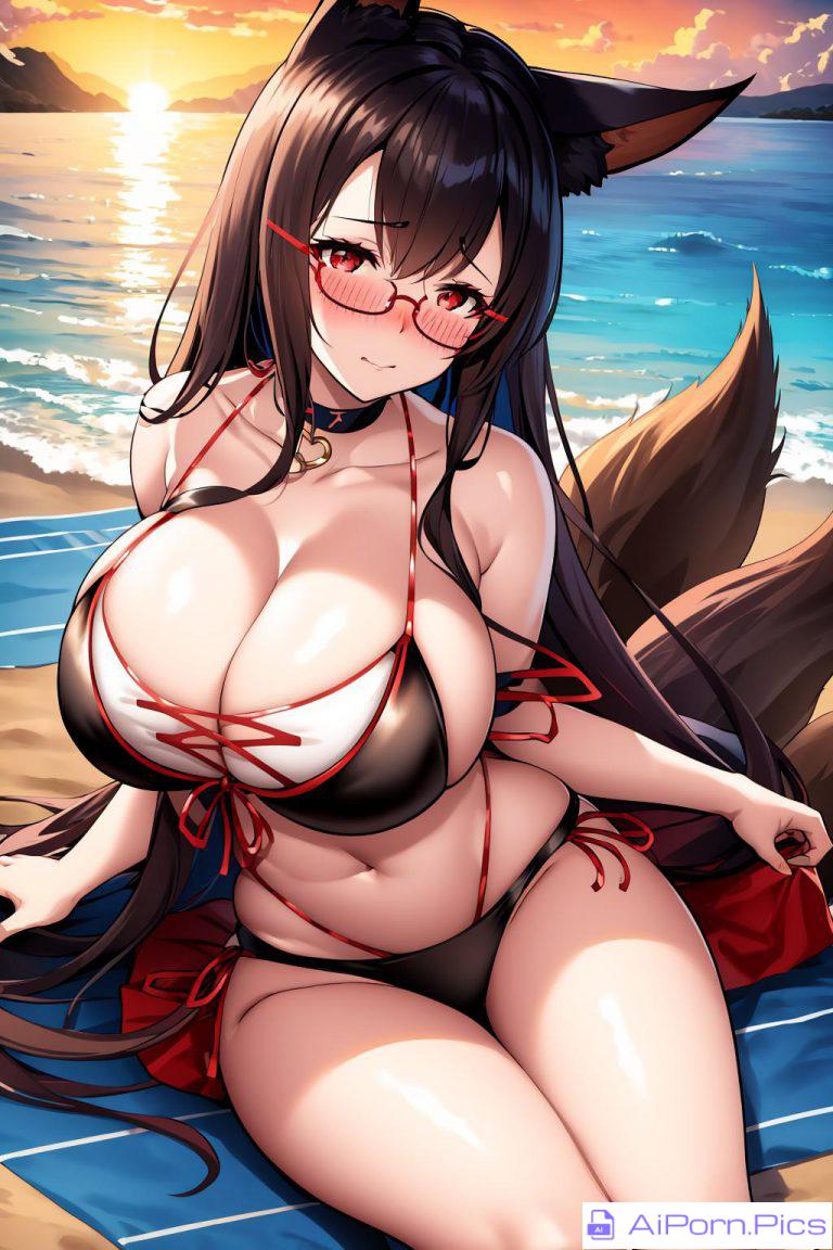 Akagi at beach