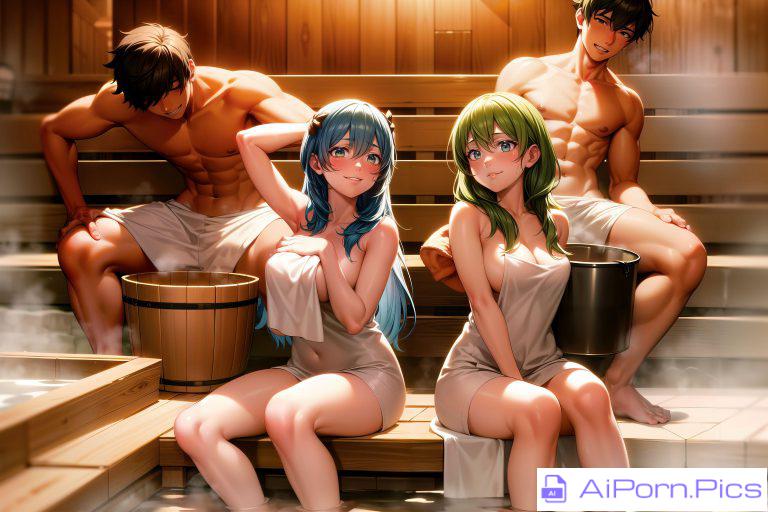 Steamy Sauna with Friends