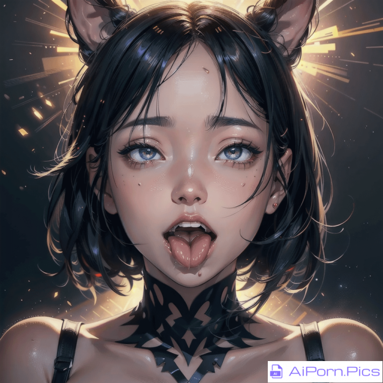 A little Kitty Ahegao