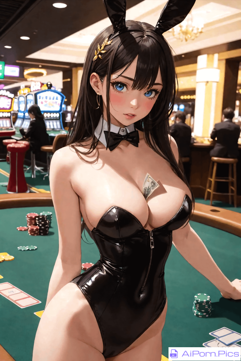 Poker game bunny