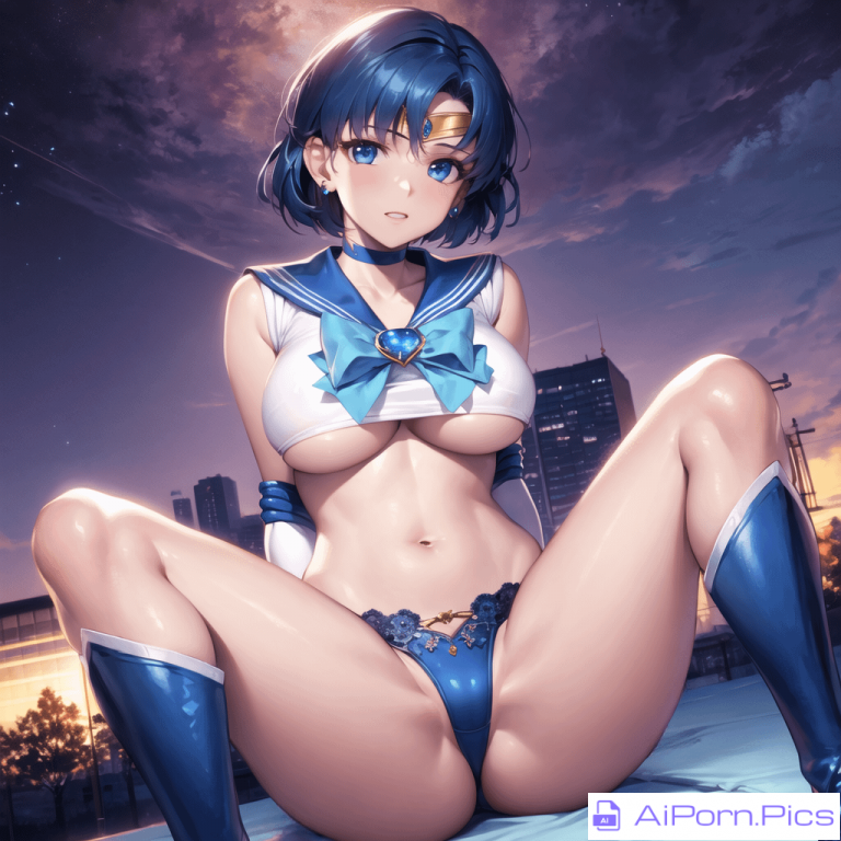 AI Illuminates Sailor Mercury: A Sailor Moon Tribute