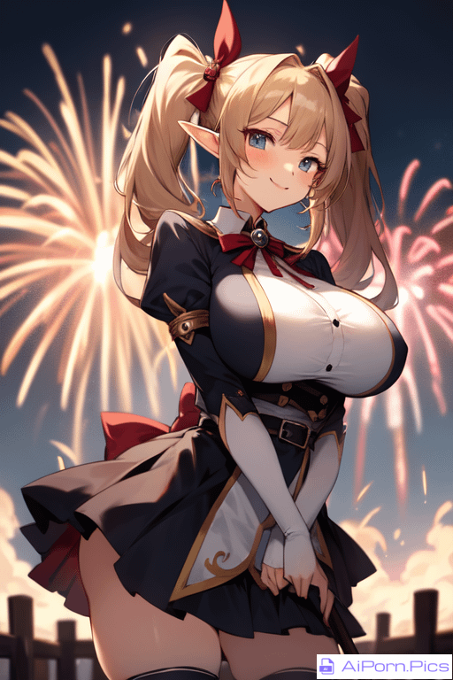 Zettai Ryouiki - Elf girl under fireworks