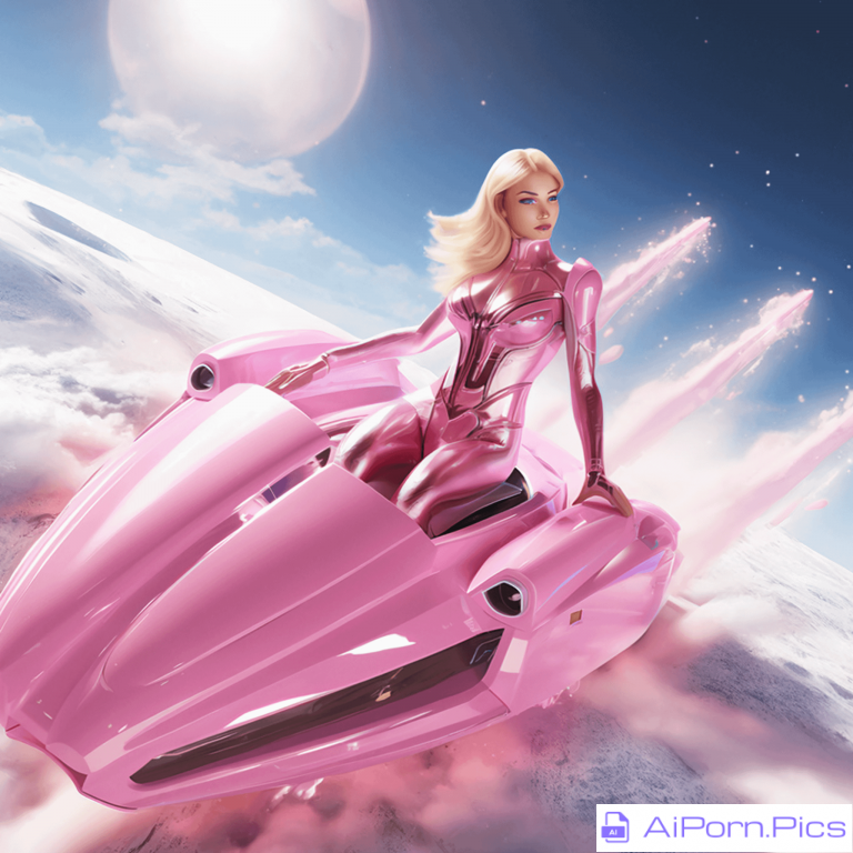 Barbie in a spaceship