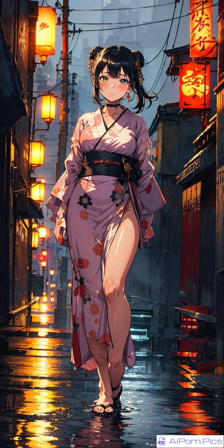 Wet Japanese alley