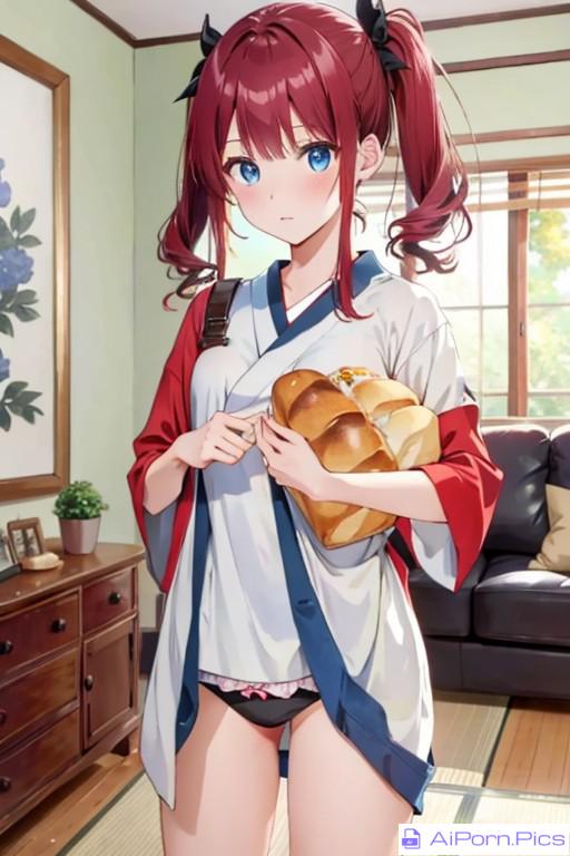 Eating bread before the festival