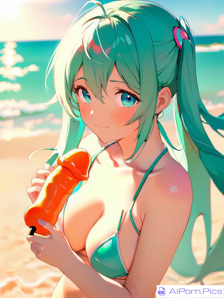 Miku eating ice cream