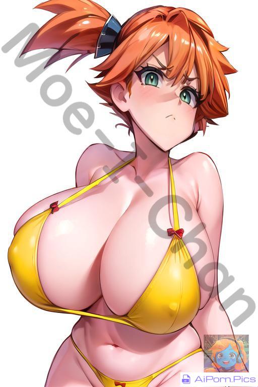 Adult Misty in yellow lingerie