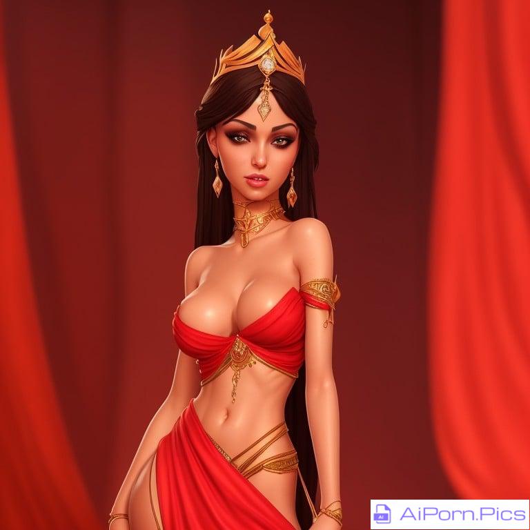 Princess Jasmine seducing Jafar