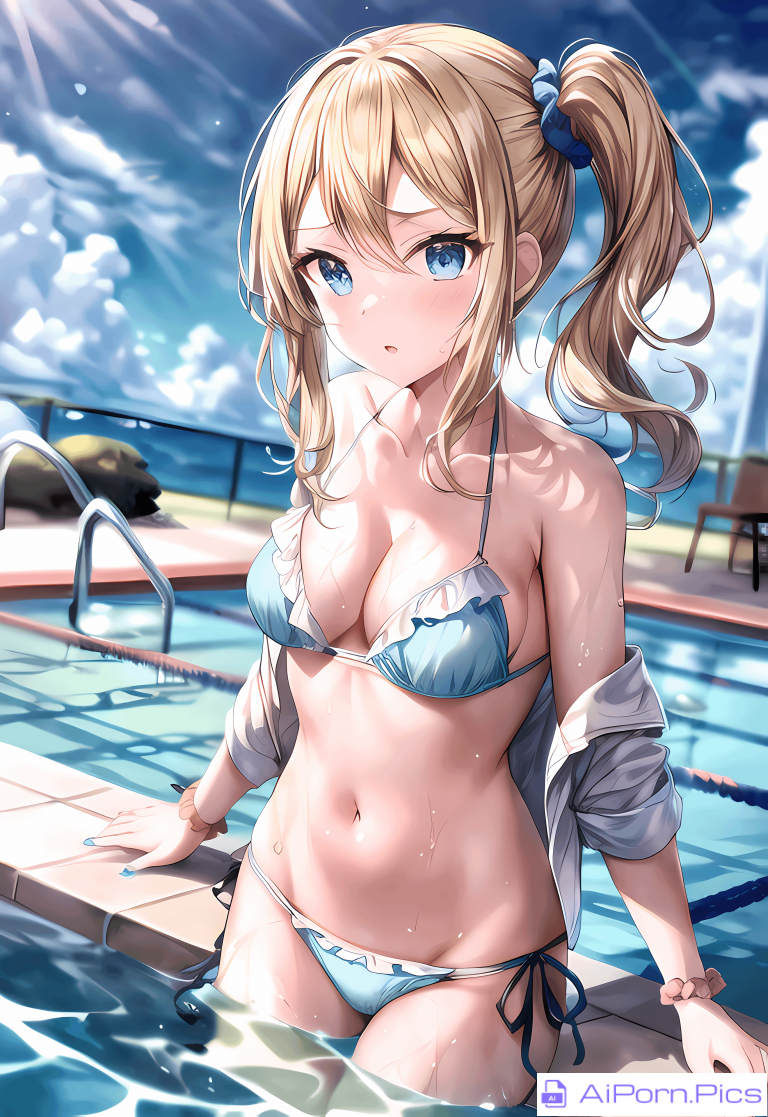 Ai Hayasaka at a pool