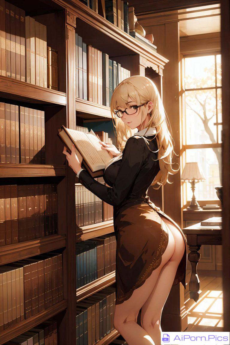 Beautiful librarian