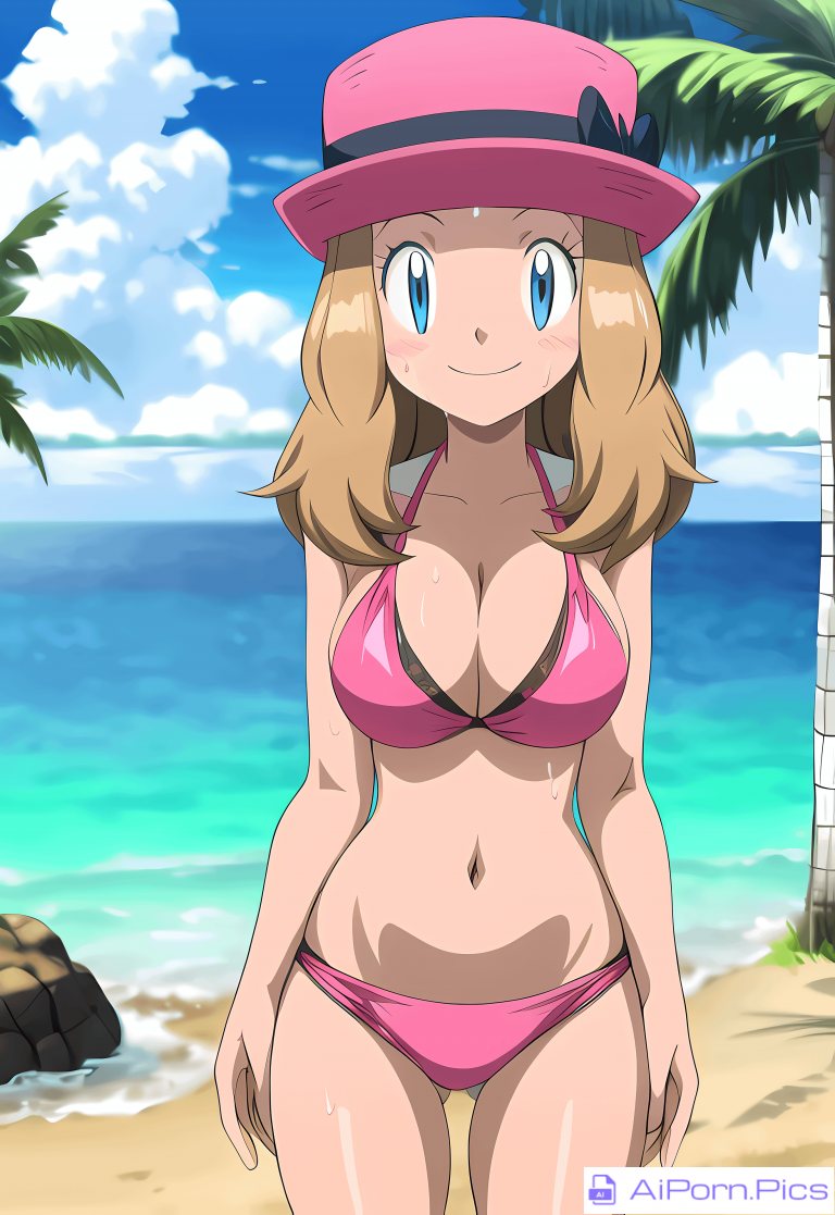 Serena at the beach (Pokemon)