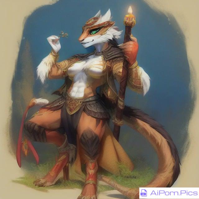 Female feline sorcerer