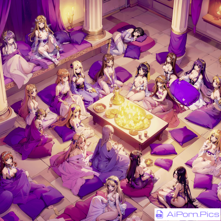 The harem waiting for their master to return