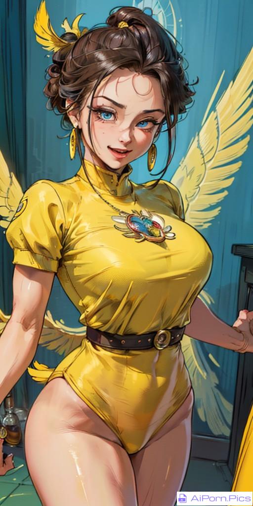 Tweety as a human girl