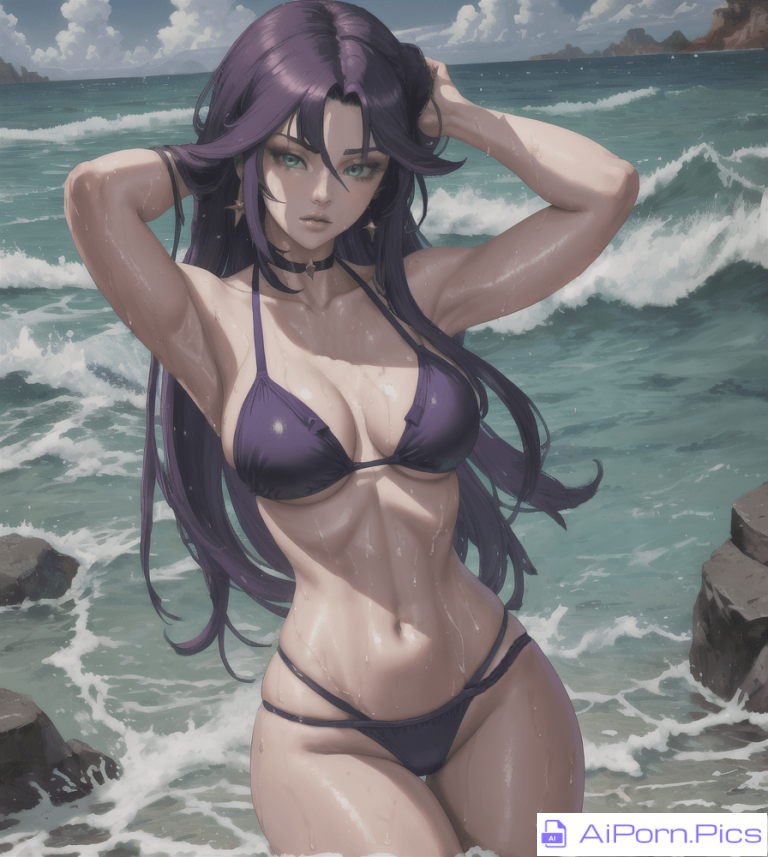 Mona Megistus at the Beach