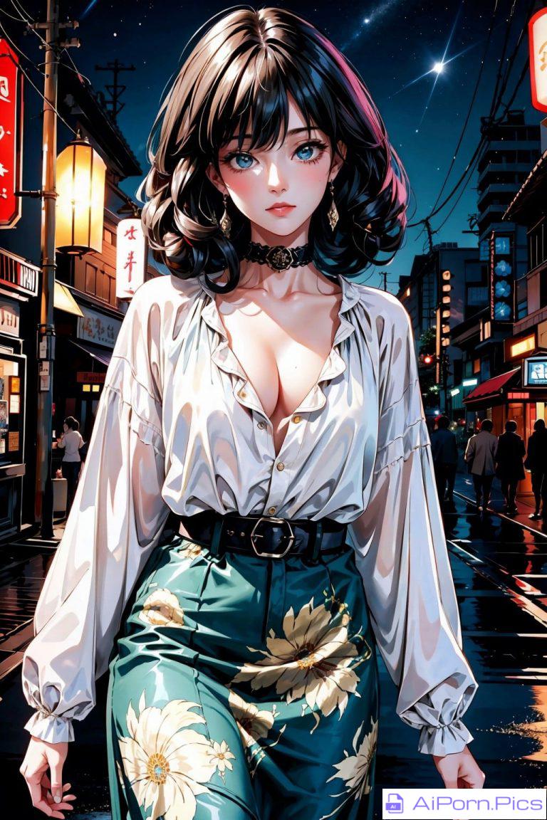 80's Woman Walking The Streets Of Tokyo (Vintage Pin-Up Contest)