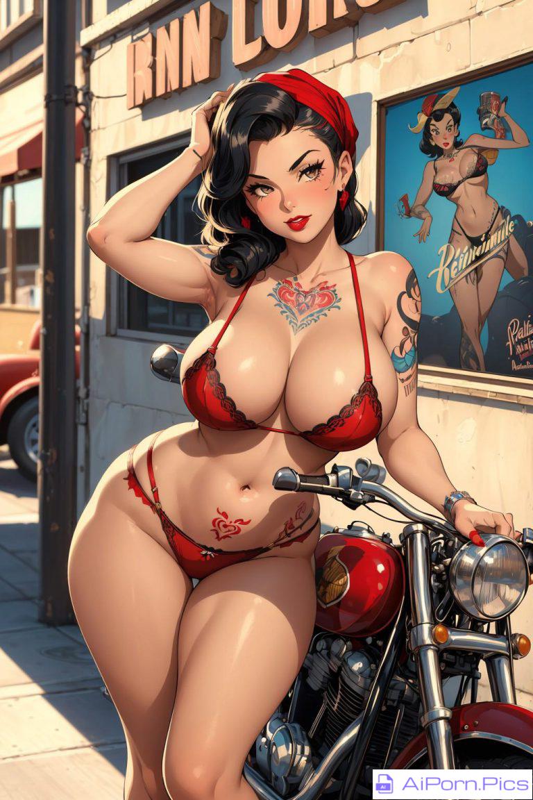 Tattooed pin-up