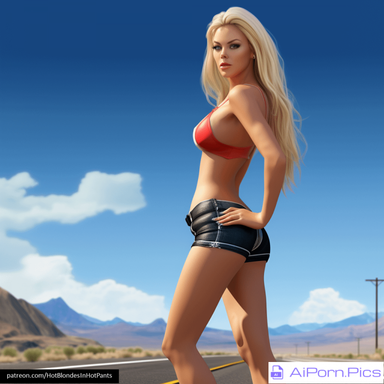 Hot Blondes In Hot Pants