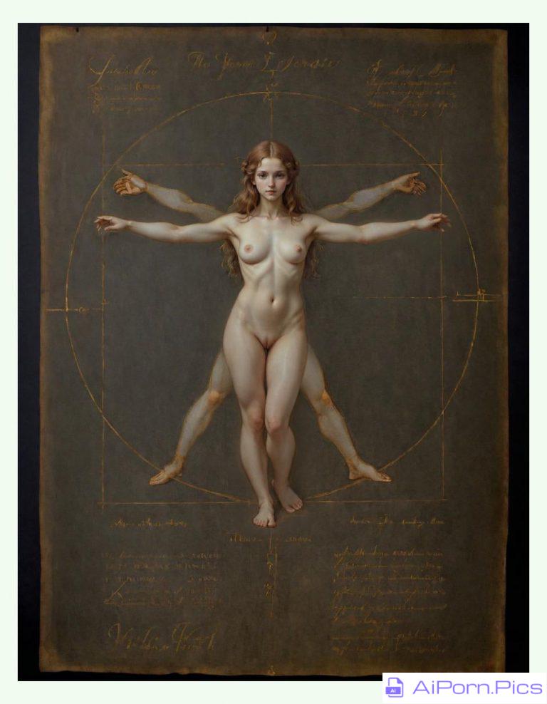 The Vitruvian Woman by Leonardo da Vinci