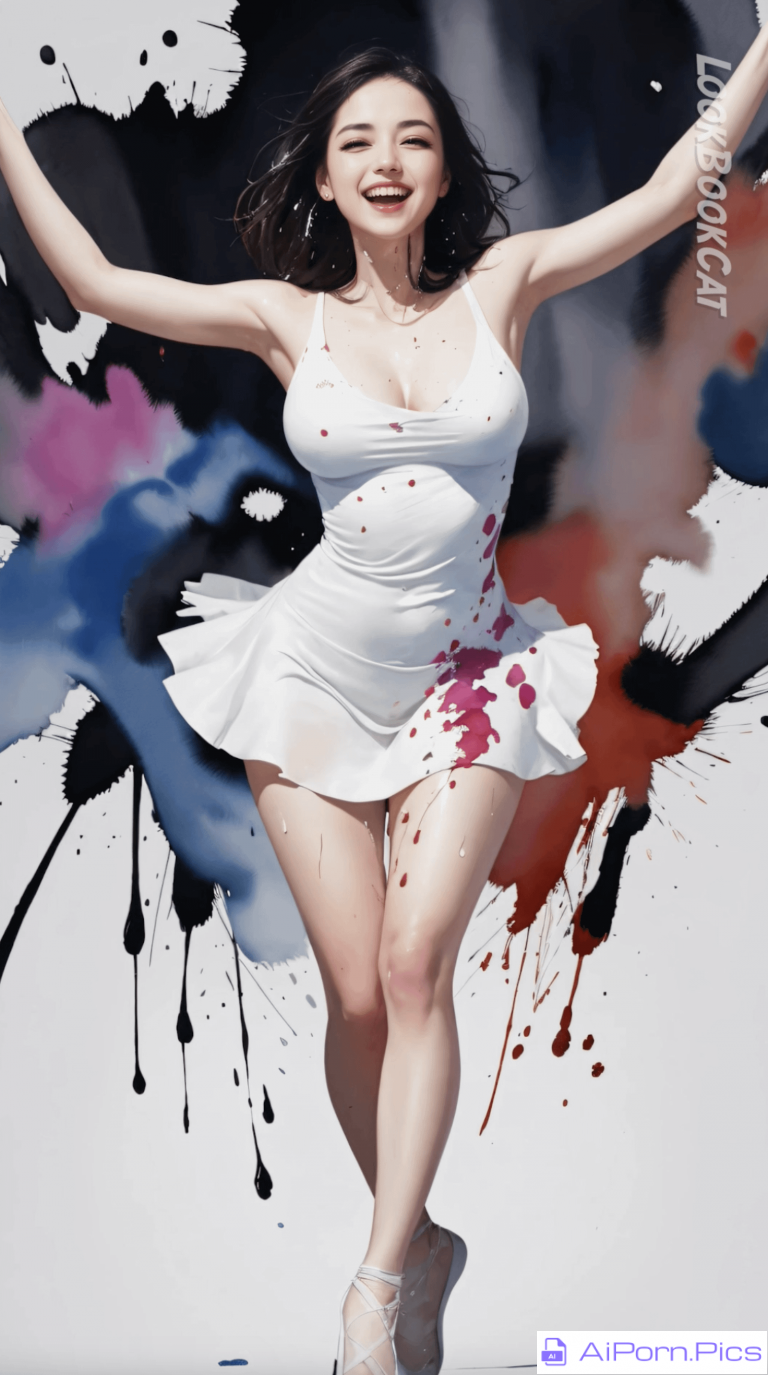 The Art of Emotions: Discover the Magic of AI Action Painting in Creating an Image of a Girl!