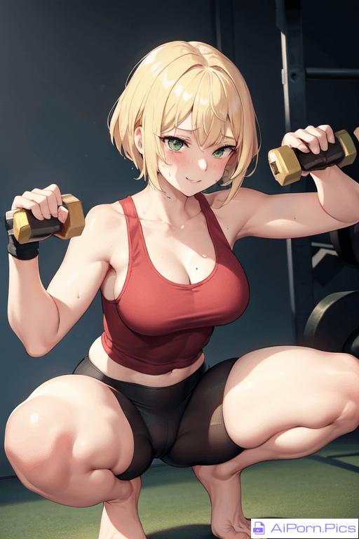 Working out at the Gym