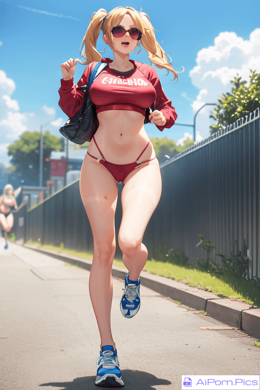 Jogging under the sun