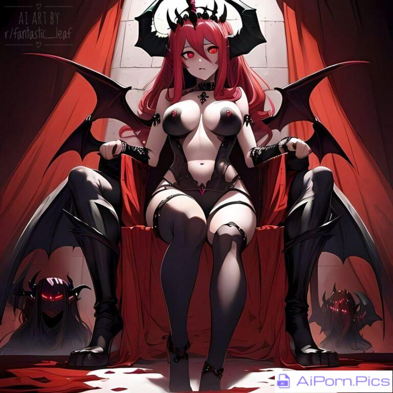 Demon Queen (AI Art by r/fantastic_leaf)