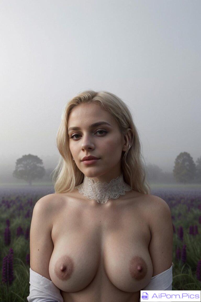 Lace Collar Blonde, Lavander Field