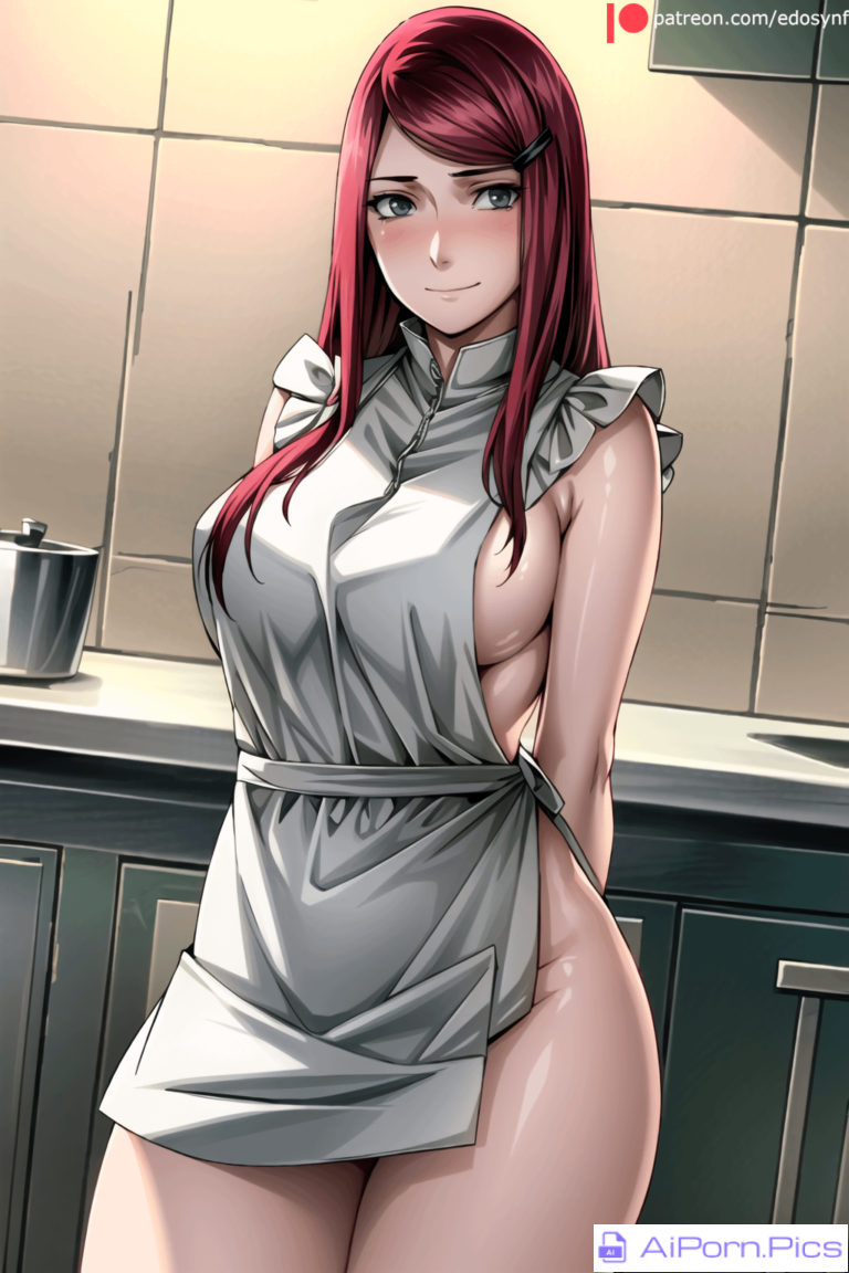 Naked apron Kushina [Naruto] (edosynf)