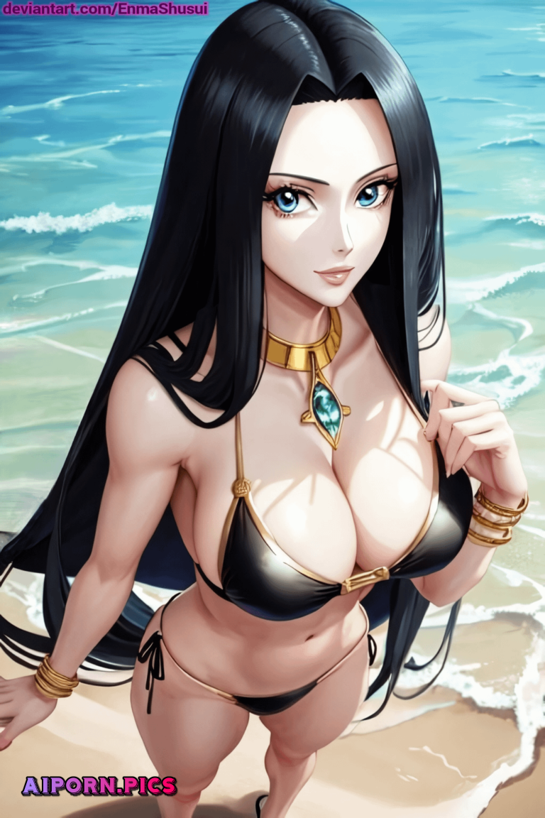 Busty Boa Hancock in Beach Bikini