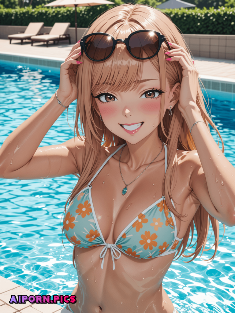 Marin Kitagawa At the pool