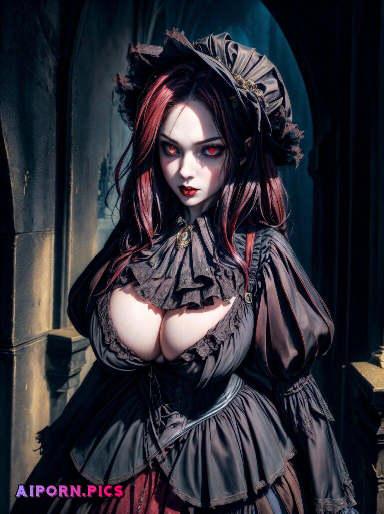 Victorian Goth Thicc Vampire