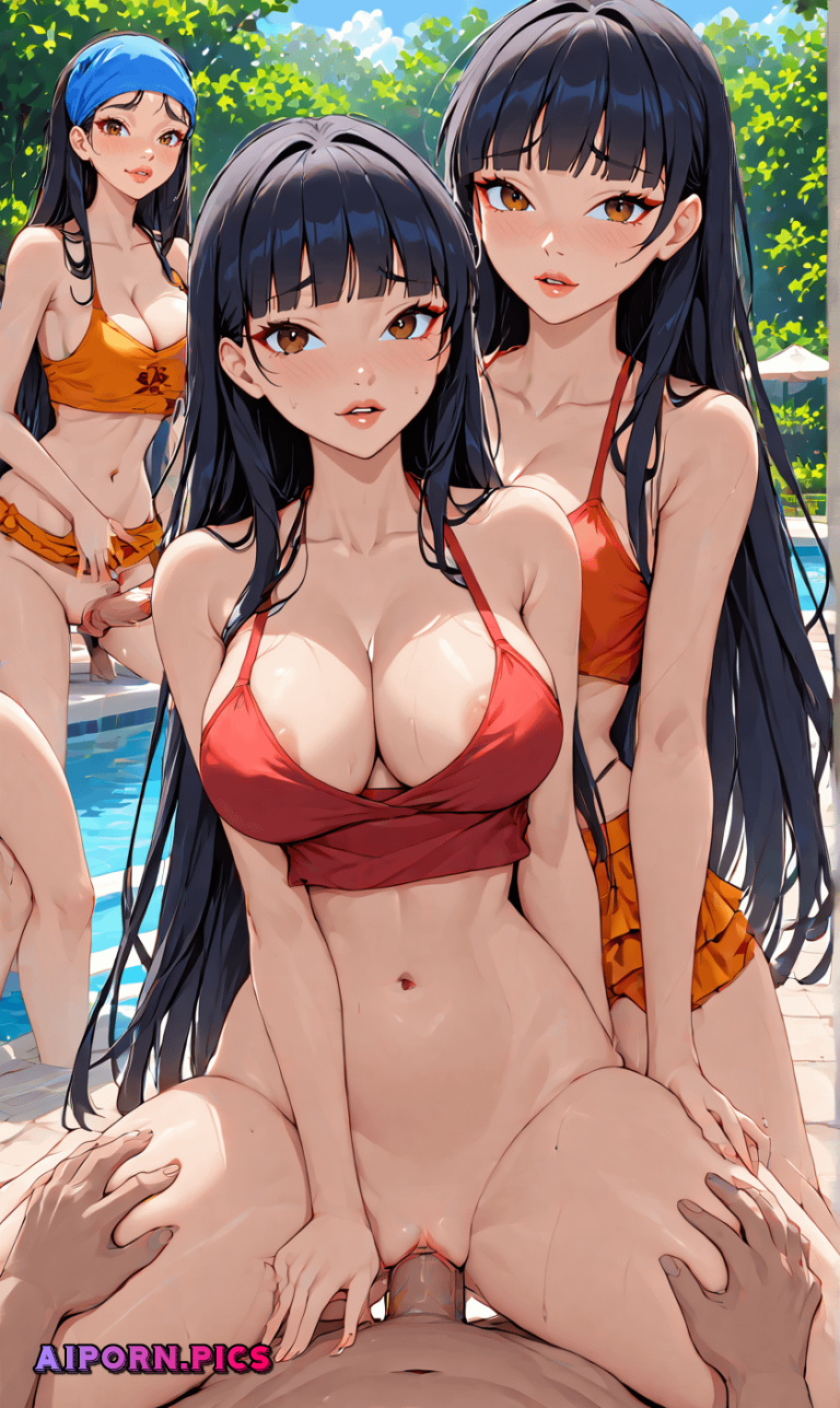 Twins at the Pool Party