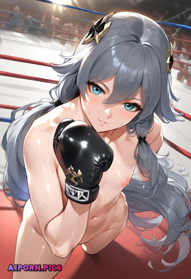 Fu Hua ready to fight on the ring in her birthday suit