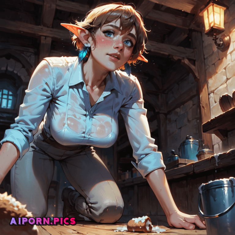 Mazzy cleaning the Inn